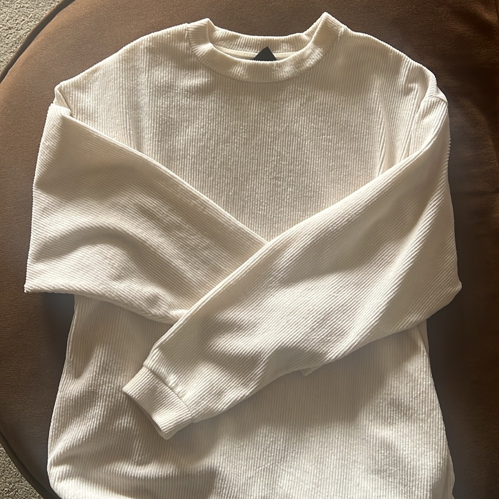 Women White Sweater size L from Japan